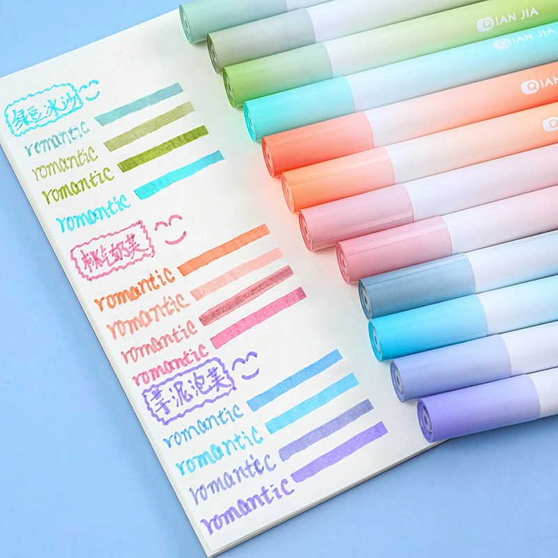 12 culori Pastel Highlighters