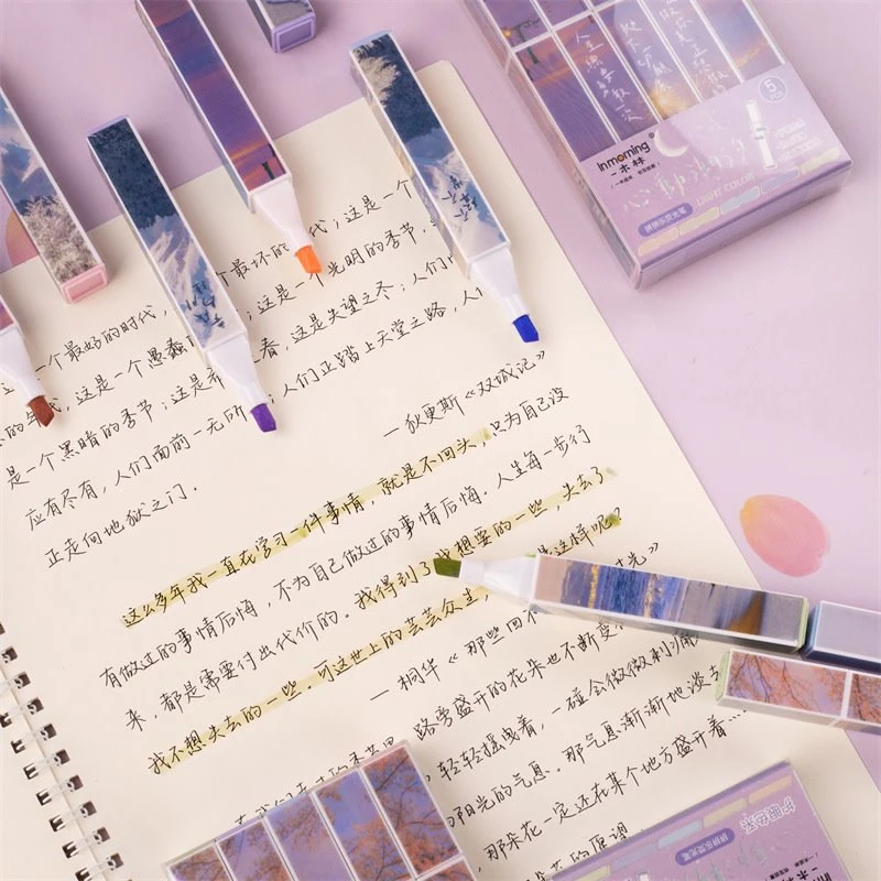 Set 5 bucăți Highlighter special pentru imprimare