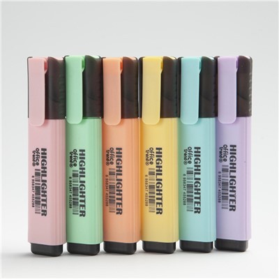 Highlighter Pen Crem Colors Chisel Tip